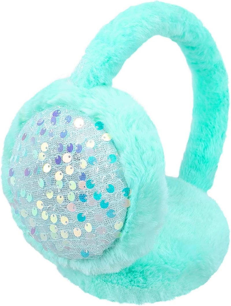 BUTITNOW Kids Knit Earmuffs Soft Plush Comfortable Winter Outdoor Ear Warmers for Boys Girls Age 4-16 Years - Image 1